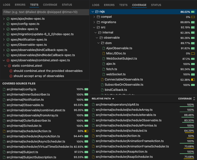 Test and Coverage Explorer Test and Coverage Explorer