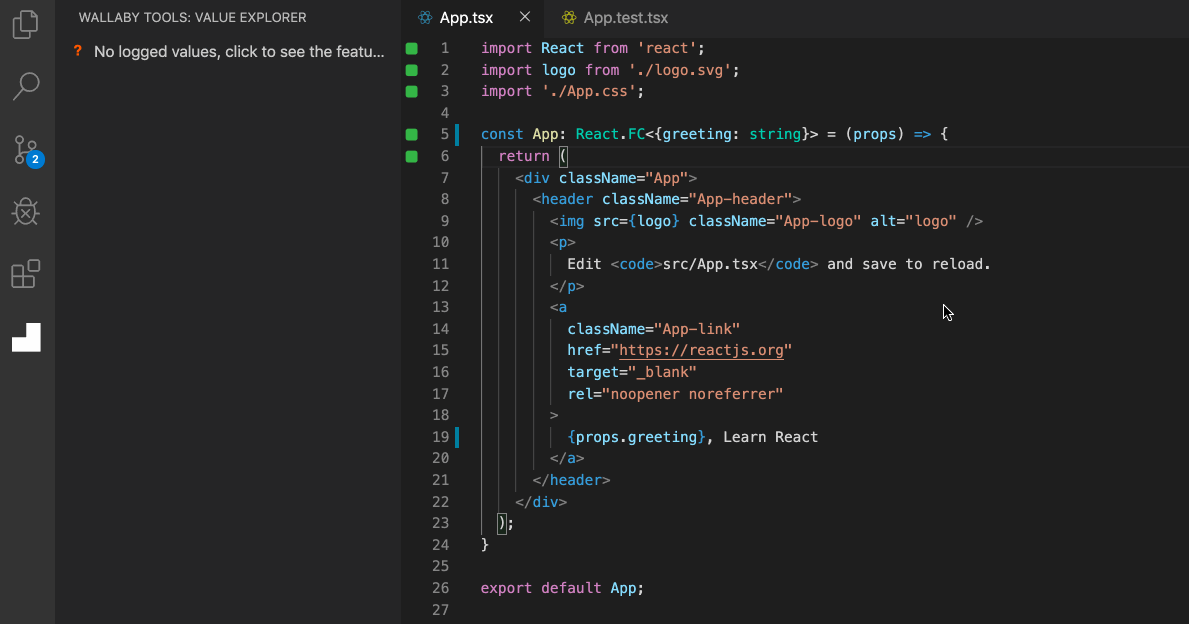 Value Explorer call stack